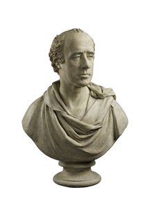 アーニストンのロバート・ダンダスの胸像、スコットランド国防長官（1758〜1819年）、1817年〜1818年（漆喰）